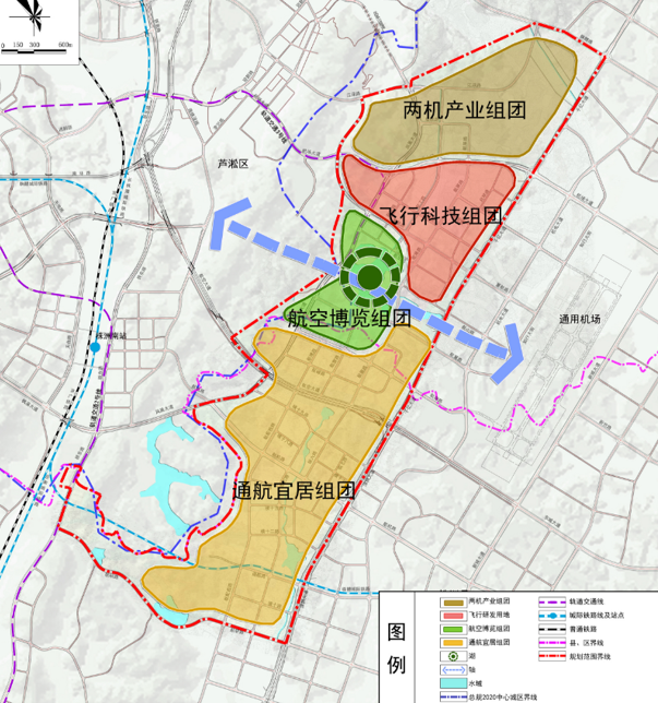 航空新城片區(qū)藍(lán)圖出爐 規(guī)劃預(yù)留軌道交通2、3號(hào)線