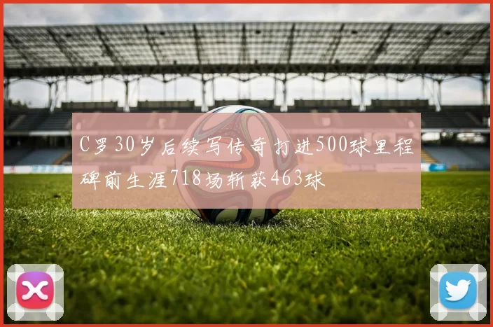 C罗30岁后续写传奇打进500球里程碑前生涯718场斩获463球