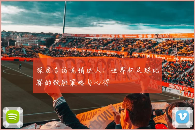 深度专访竞猜达人:世界杯足球比赛的致胜策略与心得