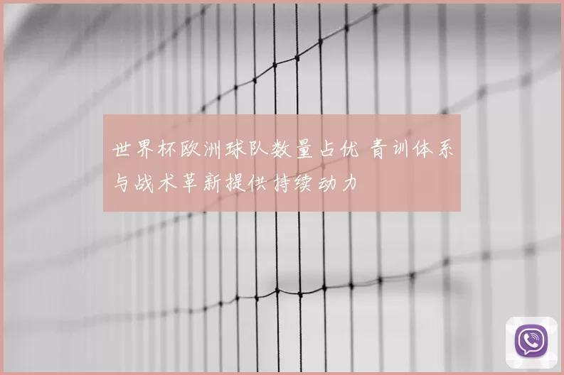 世界杯欧洲球队数量占优 青训体系与战术革新提供持续动力